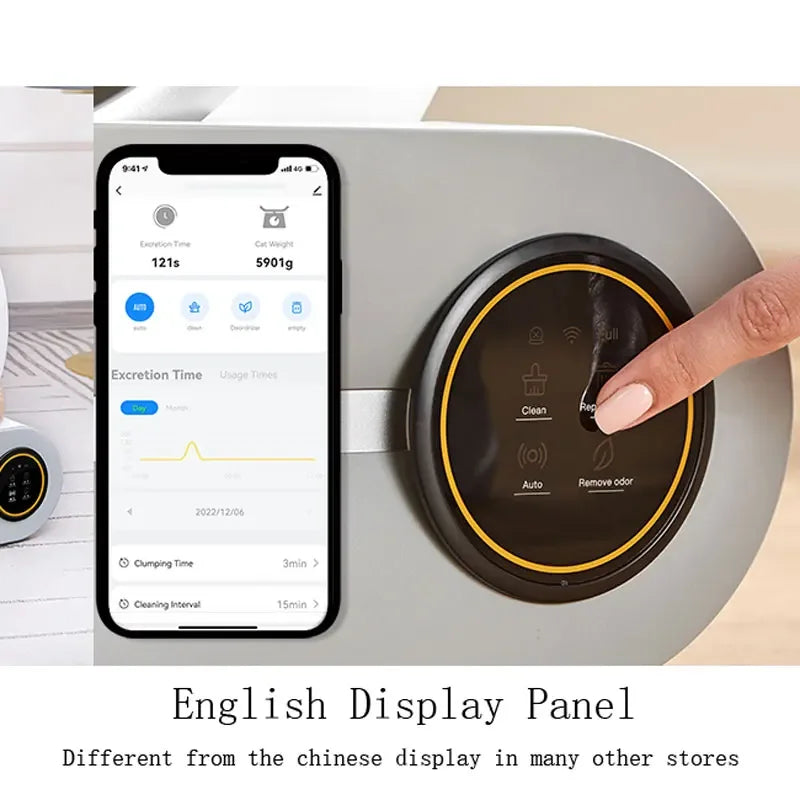 Automatic Self-Cleaning Cat Litter Box ( APP Control )